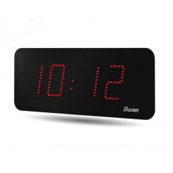 Часы цифровые STYLE II 10 IP55 (часы/минуты), высота цифр 10 см, красный цвет, NTP - Wi-Fi, 220В