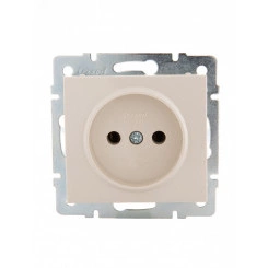 Розетка RAIN б/з керамика крем механизм