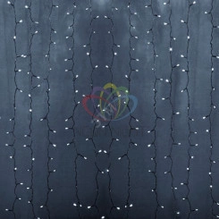 Гирлянда профессиональная Светодиодный Дождь 2х0.8м, постоянное свечение, прозрачный провод, 220В, белая Гирлянда профессиональная Светодиодный Дождь 2х0.8м, постоянное свечение, прозрачный провод, 220В, белая