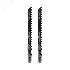 Пилка для электролобзика по дереву T144DP 100 мм 6 зубьев на дюйм 8-60 мм (упак - 2 шт.)