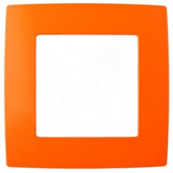Рамка на 1 пост, Эра12, оранжевый, 12-5001-22