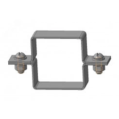 Зажим крышки поясного типа ЗКПТ 200х60 УХЛ1, горячее цинкование(толщина покрытия 40 -120мкм), S1,5