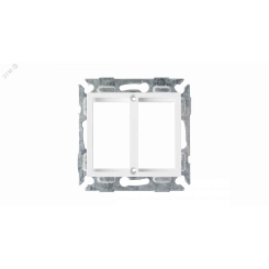 Адаптерная панель Valena на 2 вставки Mosaic 225x45мм белая