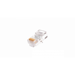 Коннектор NIKOMAX RJ45/8P8C под витую пару, Кат.5e (Класс D), 100МГц, покрытие 50мкд, под многожильный кабель, неэкранированный, круглый ввод, уп-ка 100шт. Коннектор NIKOMAX RJ45/8P8C под витую пару, Кат.5e (Класс D), 100МГц, покрытие 50мкд, под многожильный кабель, неэкранированный, круглый ввод, уп-ка 100шт.