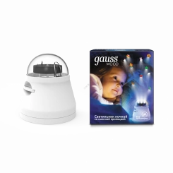 Ночник светодиодный со сменной проекцией,выкл, 4Вт, белый Gauss