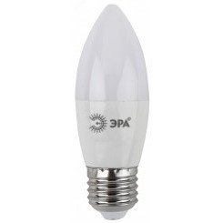 Лампа светодиодная LED B35-9W-860-E27 (диод, свеча, 9Вт, хол, E27 (10/100/3500) ЭРА