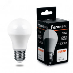 Лампа светодиодная LED 13вт Е27 белый Feron.PRO