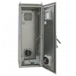 Термошкаф с обогревом и вентиляцией для установки телевизионного оборудования в 19'' стойку