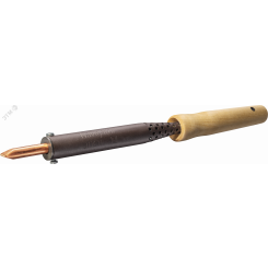 Паяльник деревянная ручка клин прямой NSE-Pes01-100W-СP