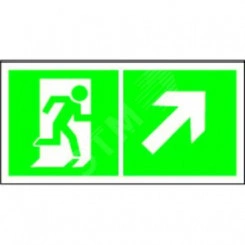 Пластина Напр. к эвакуационному выходу направо вверх PP-36162.E37 Пластина Напр. к эвакуационному выходу направо вверх PP-36162.E37