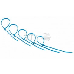 Хомут-стяжкa нeйлонoвая 200x3,6 мм, синяя, упаковка 25 шт