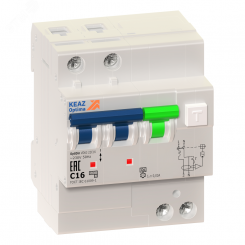Выключатель автоматический дифференциального тока АВДТ с защитой от сверхтоков 2П 25А 300мА AC OptiDin VD63-24C25-A-УХЛ4