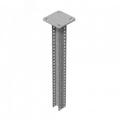 Стойка потолочная сварная двойная для средних нагрузок 30х50х1400 мм, толщ. 2,5 мм, гальван. цинк Стойка потолочная сварная двойная для средних нагрузок 30х50х1400 мм, толщ. 2,5 мм, гальван. цинк