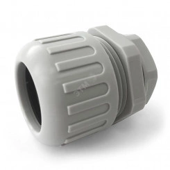 Муфта вводная усиленная (IP68) для гофрированных труб серая ВМУ-ГТ-32 Промрукав