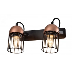 Светильник настенно-потолочный спот Rivoli Anemon 5062-702 поворотный 2 х E27 40 Вт лофт - кантри