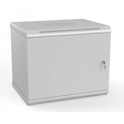 Шкаф TWL-0645-SR-RAL7035 настенный 19-дюймовый (19'') 6U367x600х450мм стал дв