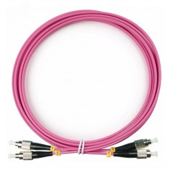 Шнур оптический duplex 3м FC-FC 50/125 mm OM4 LSZH FOP-50-OM4-FC-FC-3m