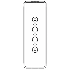 Секция прямая шинопровод 1+0 точек отвода L=3000ммCu 2P 25A
