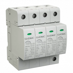 Ограничитель перенапряжения класс I+II 2П L-N-PE 12.5кА (10/350) Ограничитель перенапряжения класс I+II 2П L-N-PE 12.5кА (10/350)