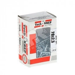 Шуруп универсальный 2,5х20 потайная головка, остроконечный, оцинкованный (200шт) - коробка