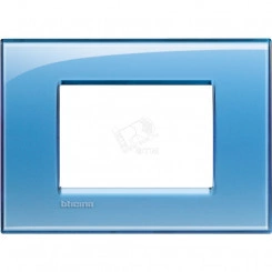 LivingLight Рамка прямоугольная 3 поста Голубой