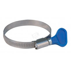 Хомут обжимной накатной 50-70мм нержавеющая сталь ширина 9мм с ключом Хомут обжимной накатной 50-70мм нержавеющая сталь ширина 9мм с ключом