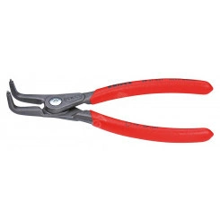 Щипцы прецизионные для внешних стопорных колец губки под углом 90° посадочный размер  40 - 100 мм диаметр наконечников  23 мм L-210 мм Cr-V чёрные обливные рукоятки KN-4921A31