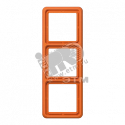 Рамка 3 поста универсальная ударопрочная оранжевая