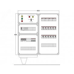 Щит управления электрообогревом DEVIbox HS 12x3400 D330 (в комплекте с терморегулятором и датчиком температуры) Щит управления электрообогревом DEVIbox HS 12x3400 D330 (в комплекте с терморегулятором и датчиком температуры)