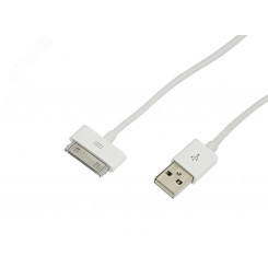 Кабель USB для iPhone 4, 4S 30 pin Кабель 1 м белый