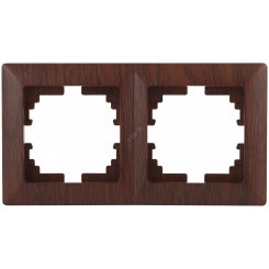 Рамка на 2 поста, СУ, Solo, венге, 4-502-10