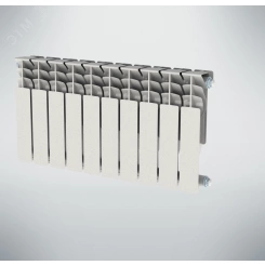 Радиатор алюминиевый секционный 350/100/10 боковое подключение