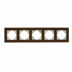 UGRA рамка 5-местная, алюминий, коричневый. UGRA рамка 5-местная, алюминий, коричневый.