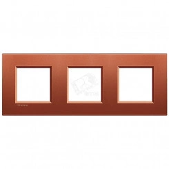 LivingLight Рамка прямоугольная 3 поста Красный шелк