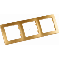 MASTER Рамка на 3 поста, золото