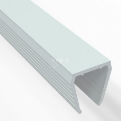 Короб профессиональный пластиковый для одностороннего гибкого неона 8х16 мм, длина 1 метр
