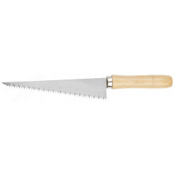 Ножовка ручная для гипсокартона, деревянная ручка 175 мм