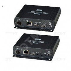 Удлинитель HDMI KVM (комплект приёмник + передатчик) по Ethernet до 140м (CAT5e)
