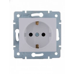 KARINA Розетка с защитой от детей ПБТ белая (10шт/120шт) KARINA Розетка с защитой от детей ПБТ белая (10шт/120шт)