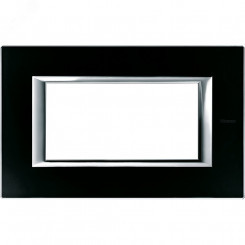 Axolute Накладки декоративные прямоугольные стекло/черное стекло на 4 модуля