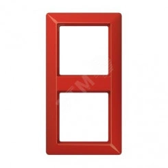 Рамка 2-я для горизонтальной/вертикальной установки  Серия- AS550  Материал- термопласт  Цвет- красный