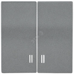 Накладка 2 клавиши с индикацией BOLERO антрацит