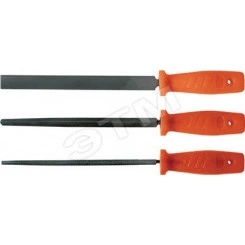 Напильник, пластиковая ручка, трехгранный 200 мм