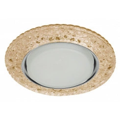 DK LD25 CHP/WH Точечные светильники ЭРА декор cо светодиодной подсветкой Gx53, шампань DK LD25 CHP/WH Точечные светильники ЭРА декор cо светодиодной подсветкой Gx53, шампань