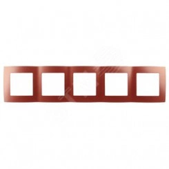 Рамка на 5 постов, Эра12, охра, 12-5005-24 Рамка на 5 постов, Эра12, охра, 12-5005-24