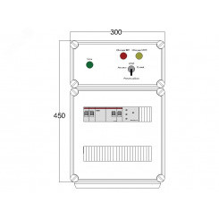Щит управления электрообогревом DEVIbox HS 1x1700 D316 (в комплекте с терморегулятором и датчиком температуры)