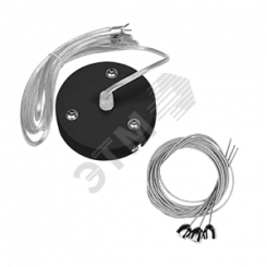 Комплект для подвеса светильника NIMBUS 25W черный, длина троса 1,5 м ВАРТОН