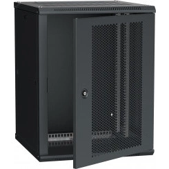 Шкаф LINEA W 15U 600x600 мм дверь перфорированная RAL9005