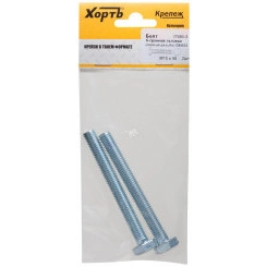 Болт DIN933 М10х90 шестигранная голова полная резьба оцинкованный (2 шт) Болт DIN933 М10х90 шестигранная голова полная резьба оцинкованный (2 шт)