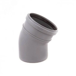 Отвод 67.5 градусов 50мм для внутренней канализации Отвод 67.5 градусов 50мм для внутренней канализации